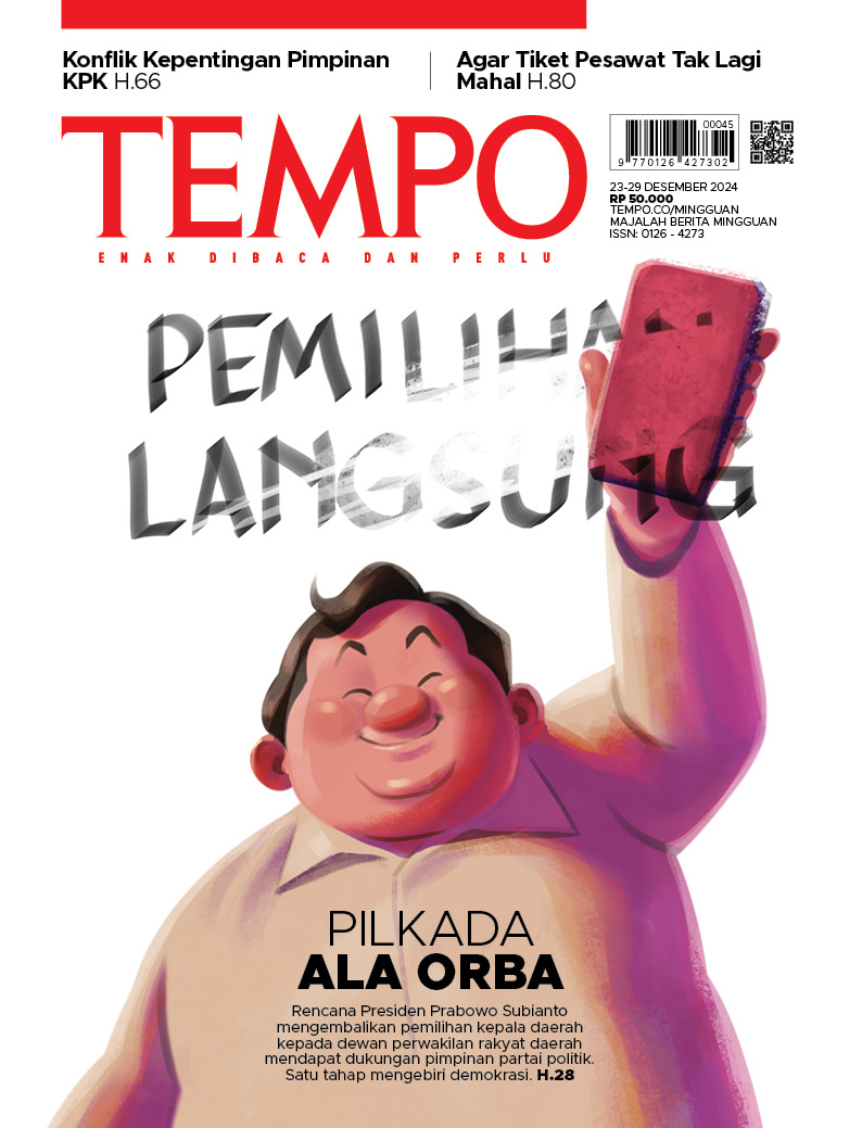 Cover Majalah Tempo - 22 Desember 2024 - Pilkada Ala Orba