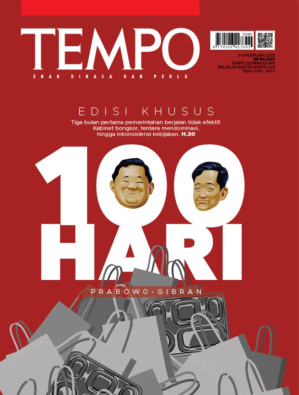 Cover Majalah Tempo - 100 Hari Prabowo-Gibran