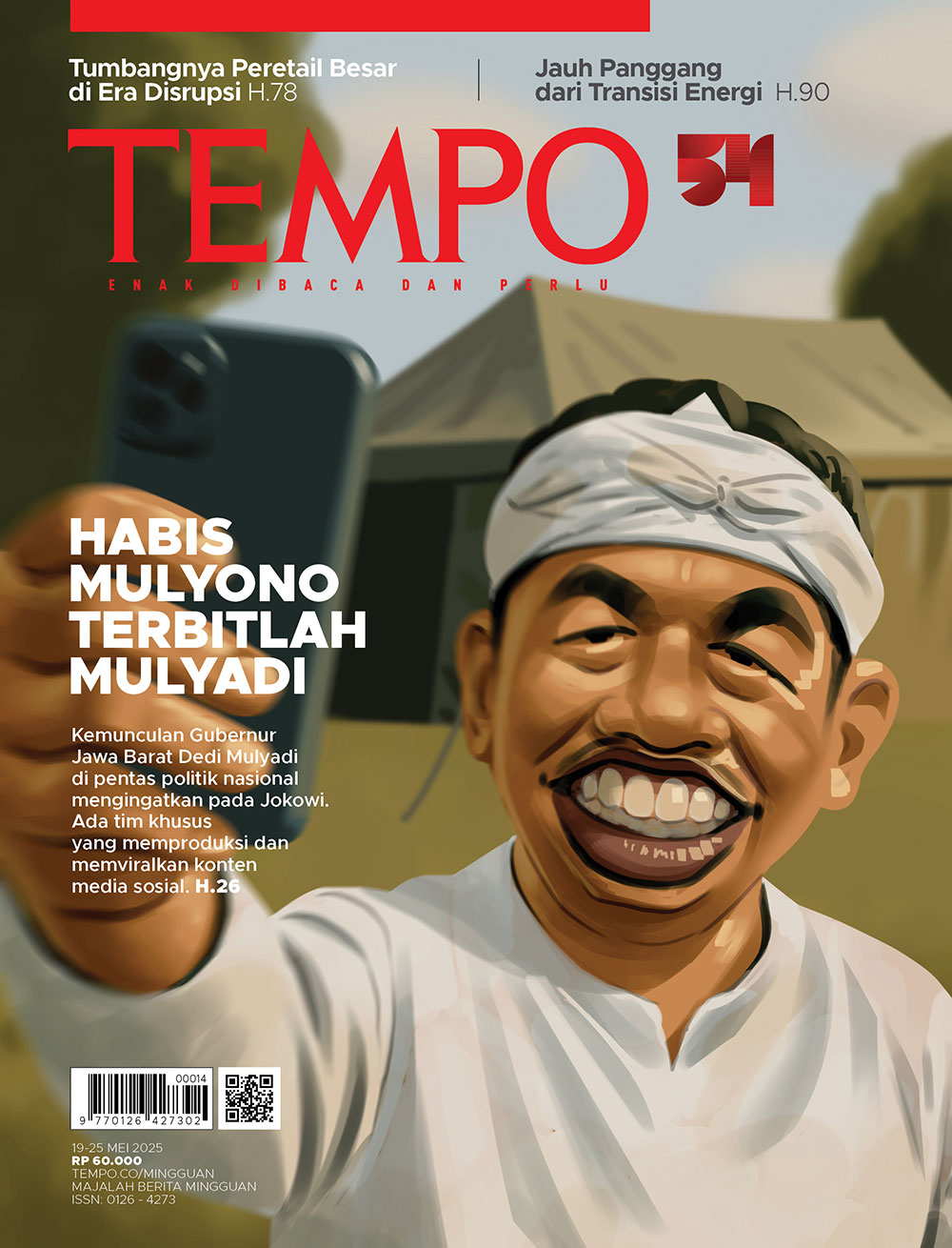 Cover Majalah Tempo - Habis Mulyono Terbitlah Mulyadi 