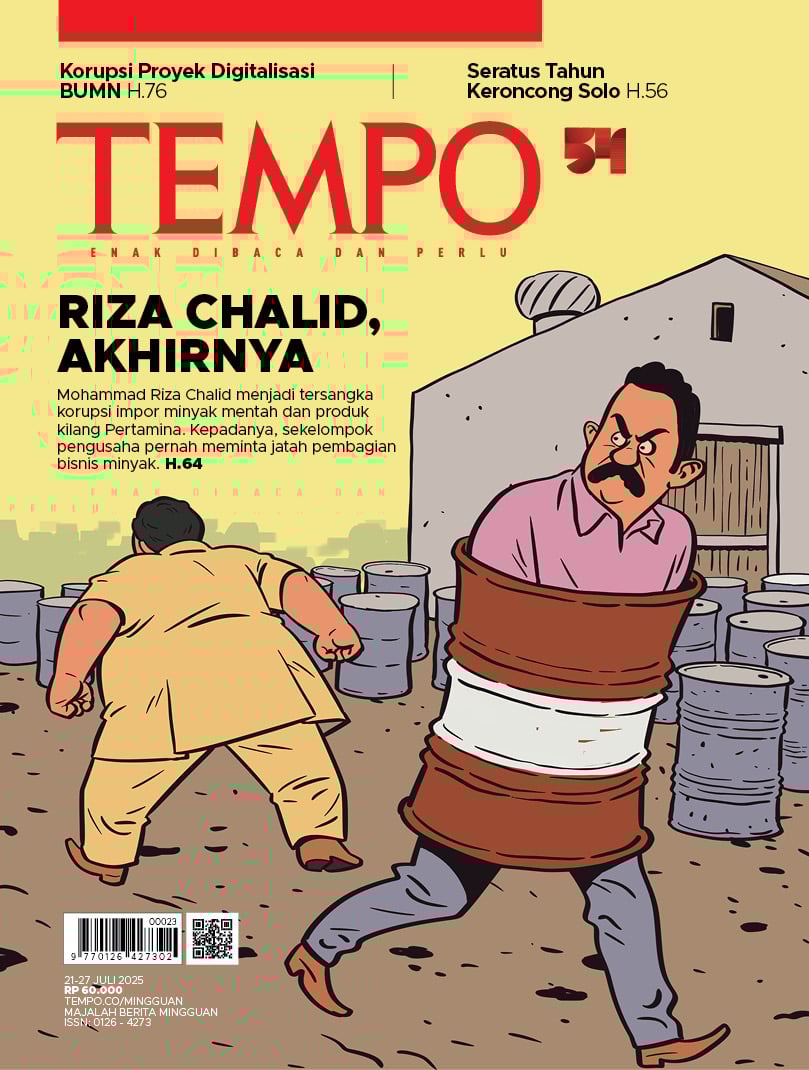 Cover Majalah Tempo - Riza Chalid, Akhirnya