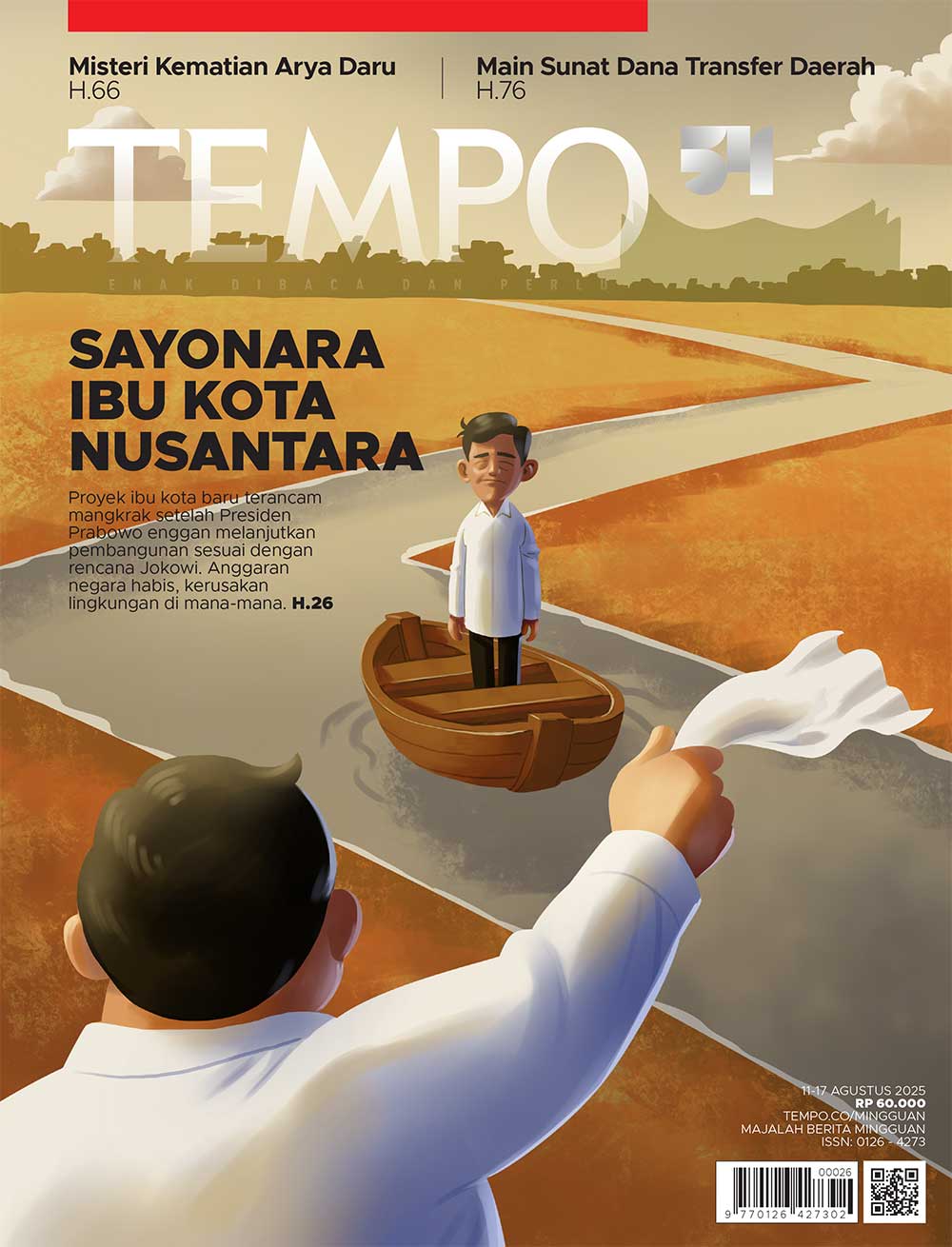 Cover Majalah Tempo - Sayonara Ibu Kota Nusantara