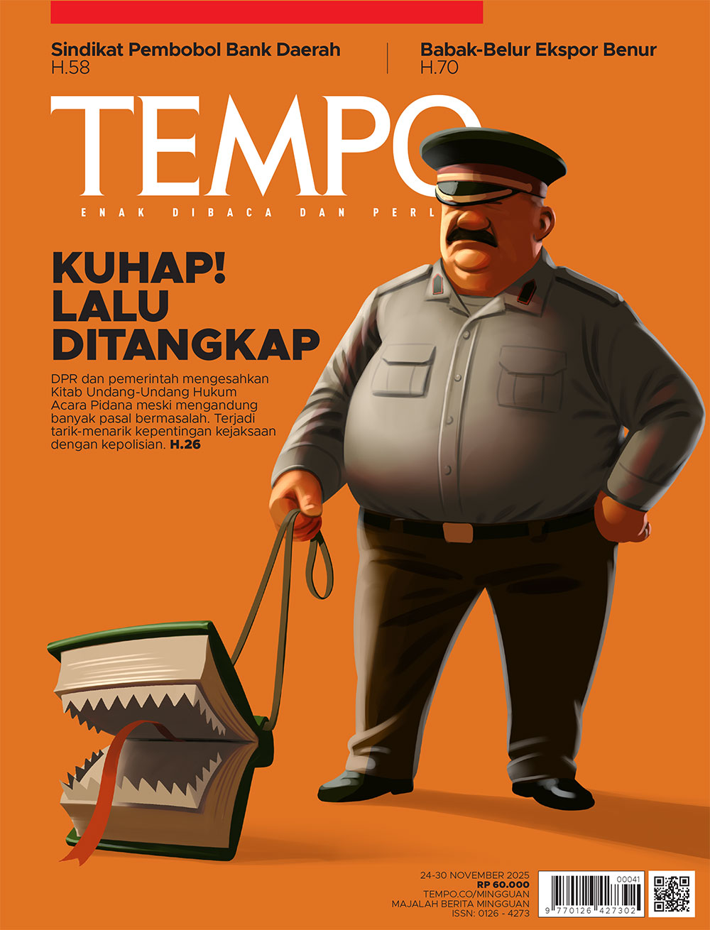 Cover Majalah Tempo - KUHAP! Lalu Ditangkap