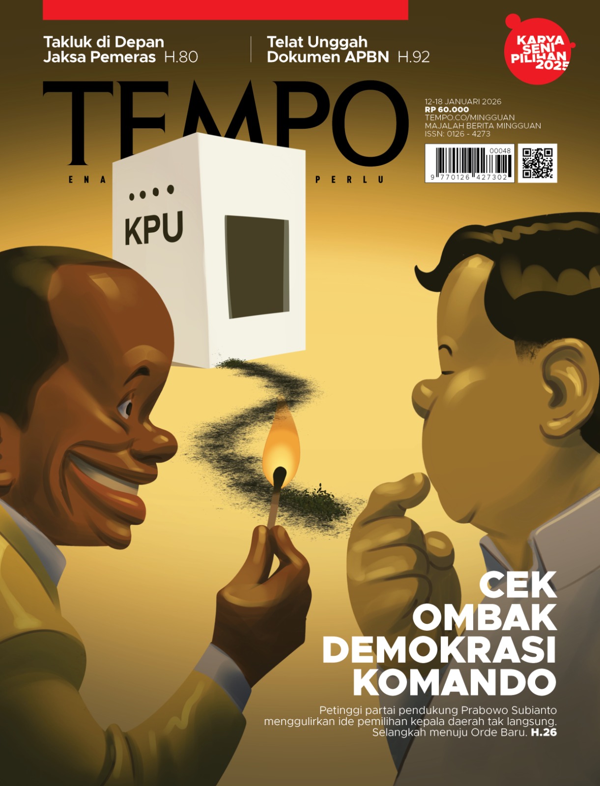 Cover Majalah Tempo - Cek Ombak Demokrasi Komando