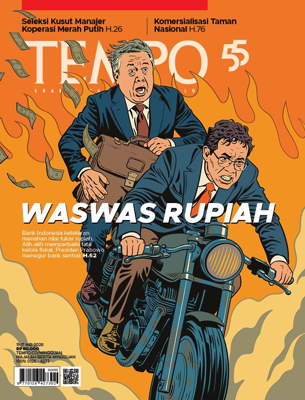 Cover Majalah Tempo - Waswas Rupiah