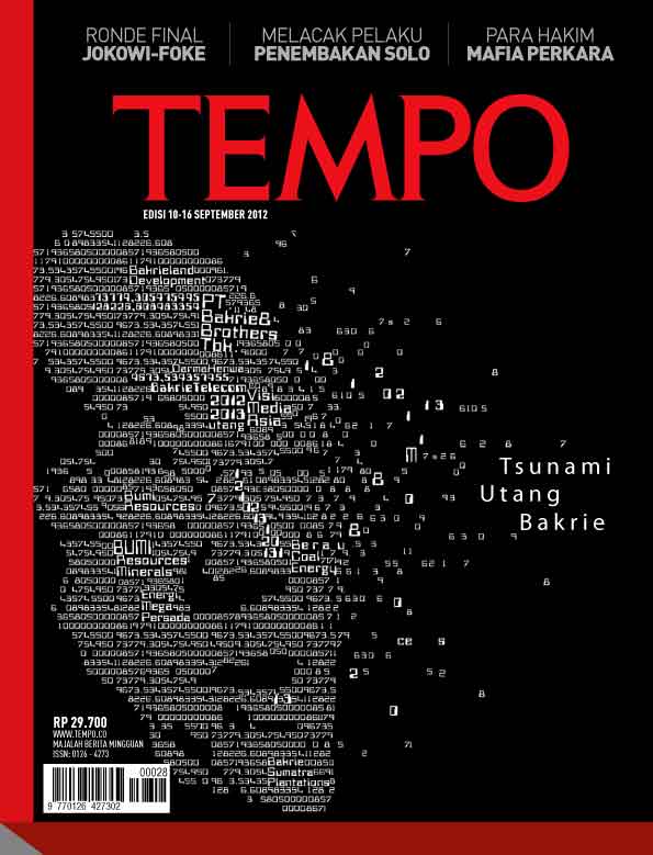 Cover Majalah Tempo - Edisi 2012-09-10