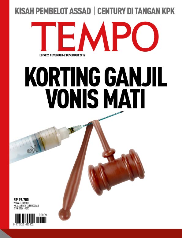 Cover Majalah Tempo - Edisi 2012-11-25