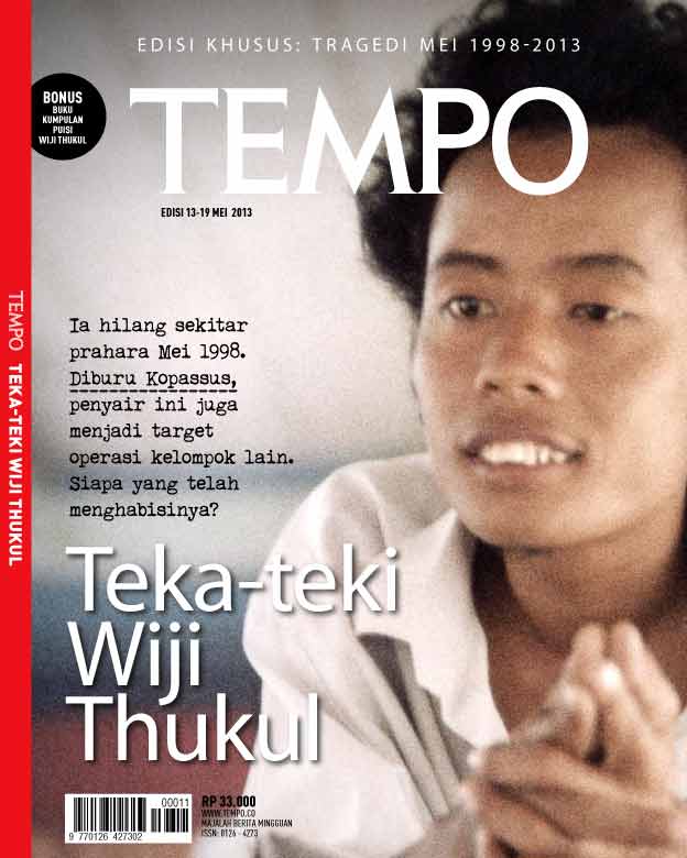 Cover Majalah Tempo - Edisi 2013-05-12