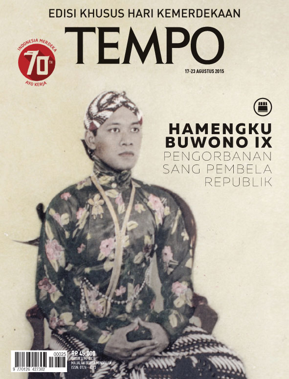 Cover Majalah Tempo - Edisi 2015-08-17
