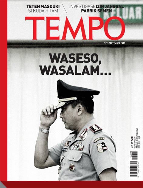 Cover Majalah Tempo - Edisi 2015-09-07