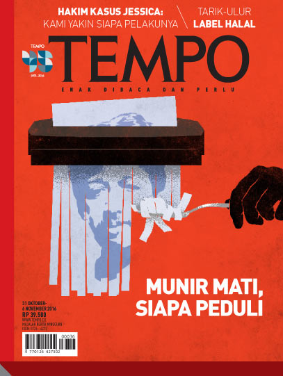Cover Majalah Tempo - Edisi 2016-10-31