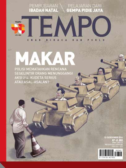 Cover Majalah Tempo - Edisi 2016-12-12