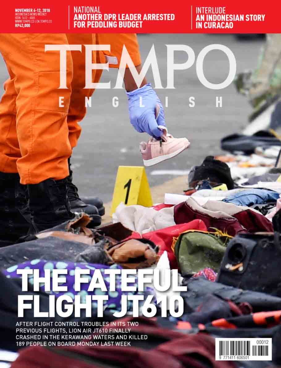 Cover Magz Tempo - Edisi 6-11-2018 - The Fateful Flight JT610