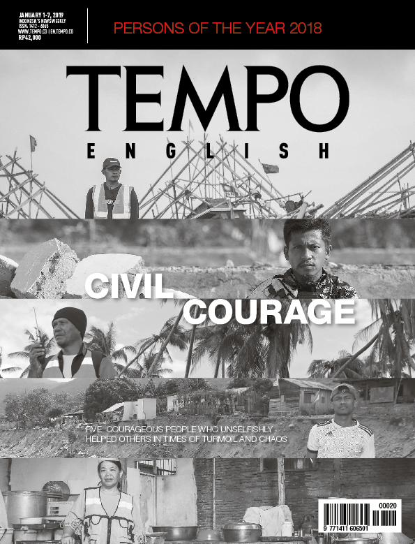 Cover Magz Tempo - Edisi 31-12-2018 - Civil Courage