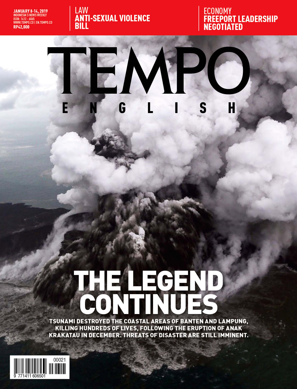 Cover Magz Tempo - Edisi 08-01-2019 - The Legend Continues