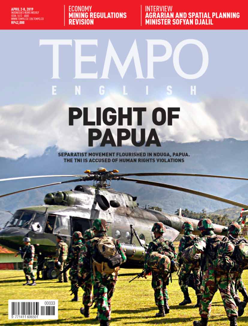 Cover Magz Tempo - Edisi 02-04-2019 - Plight of Papua