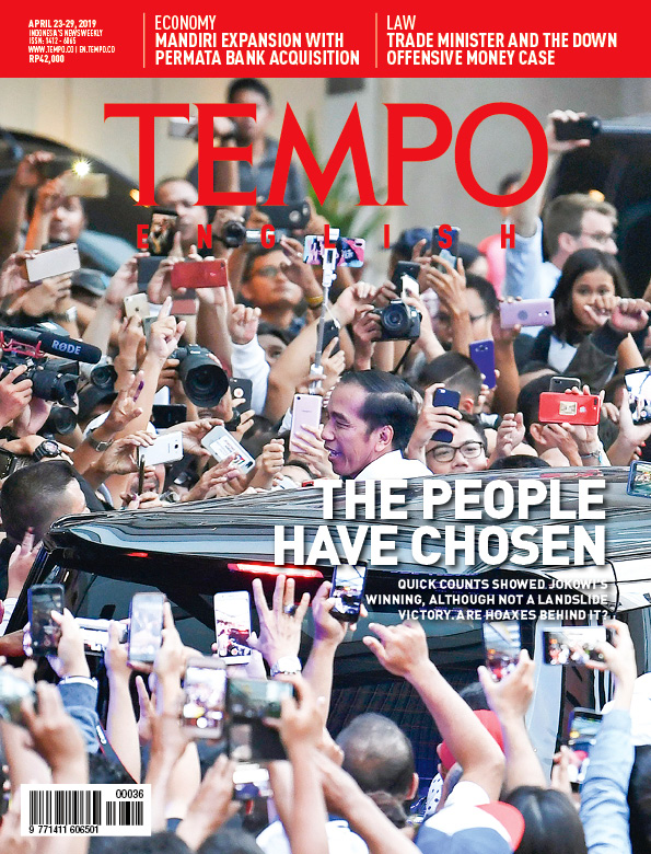 Cover Magz Tempo - Edisi 23-04-2019 - The People Have Chosen