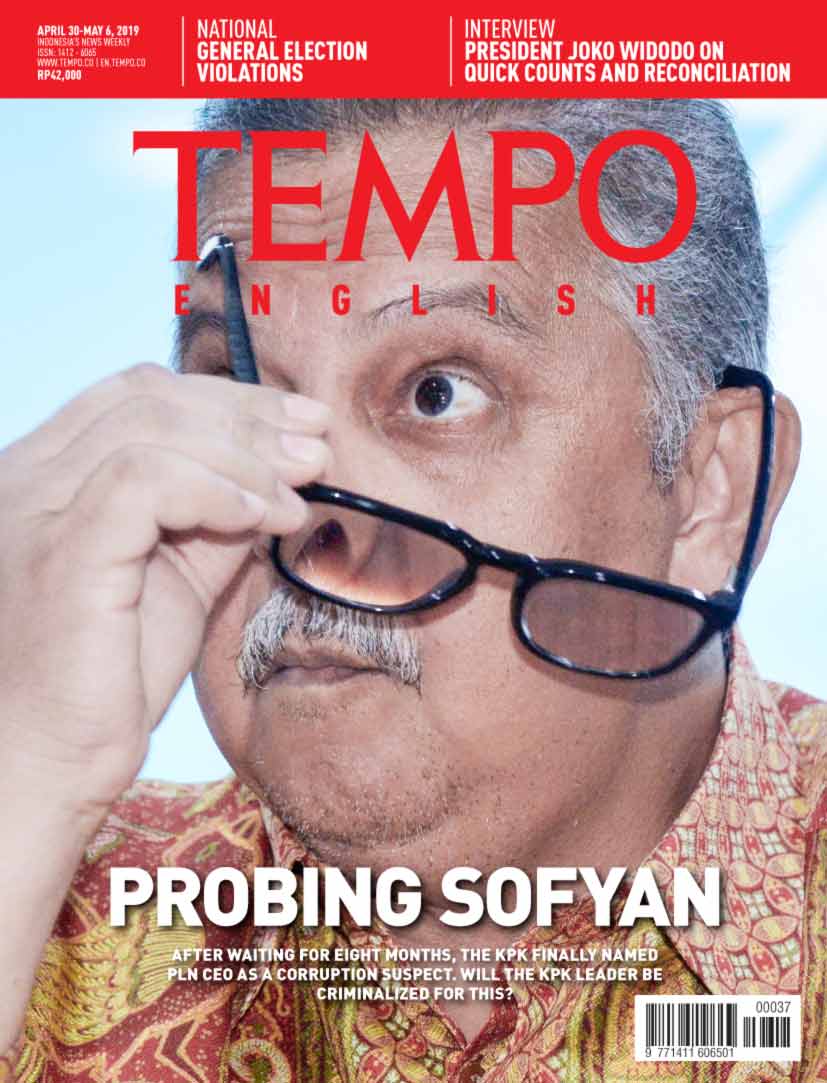 Cover Magz Tempo - Edisi 29-04-2019 - Probing Sofyan