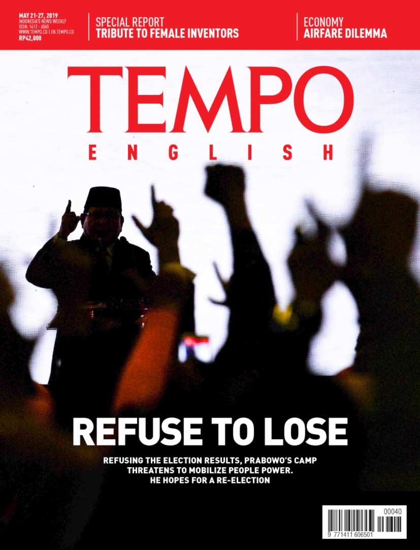 Cover Magz Tempo - Edisi 21-05-2019 - Refuse to Lose