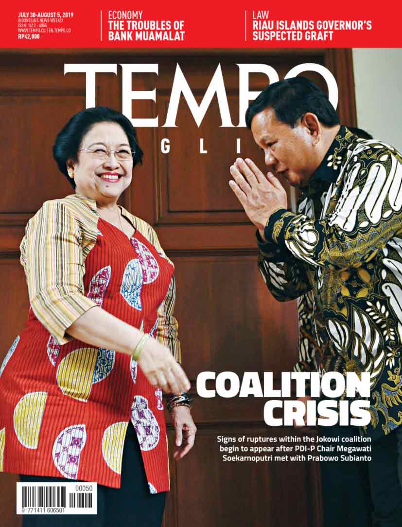 Cover Magz Tempo - Edisi 05-08-2019 - Coalition Crisis