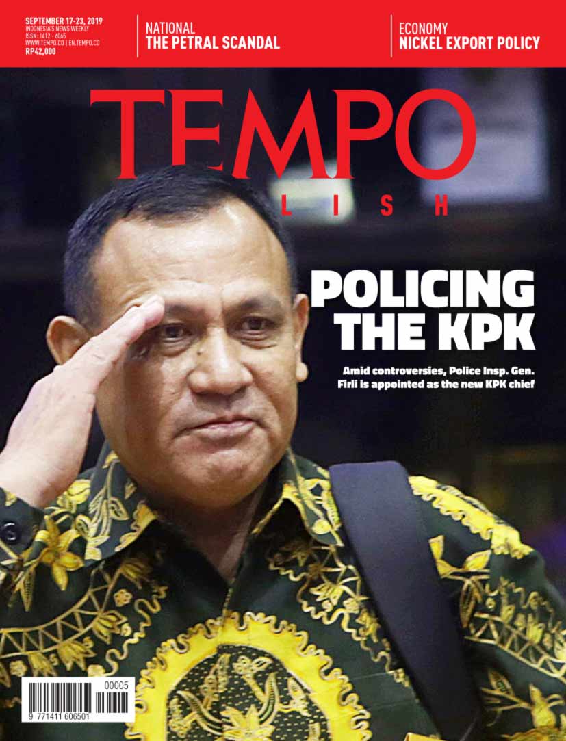 Cover Magz Tempo - Edisi 23-09-2019 - Policing the KPK