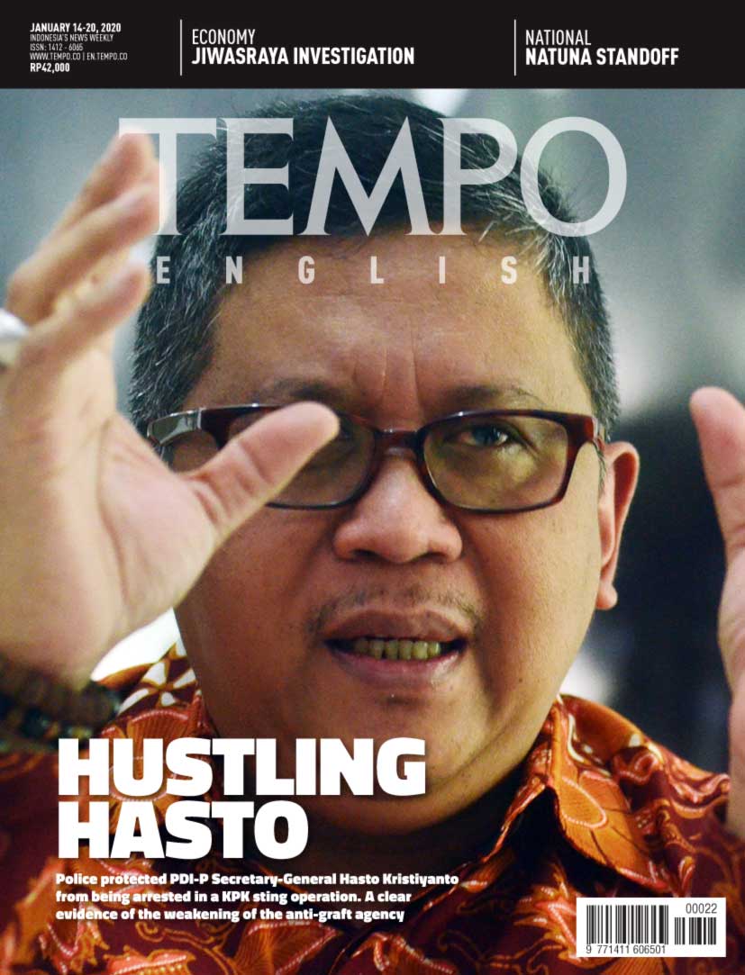 Cover Magz Tempo - Edisi 13-01-2019 - Hustling Hasto