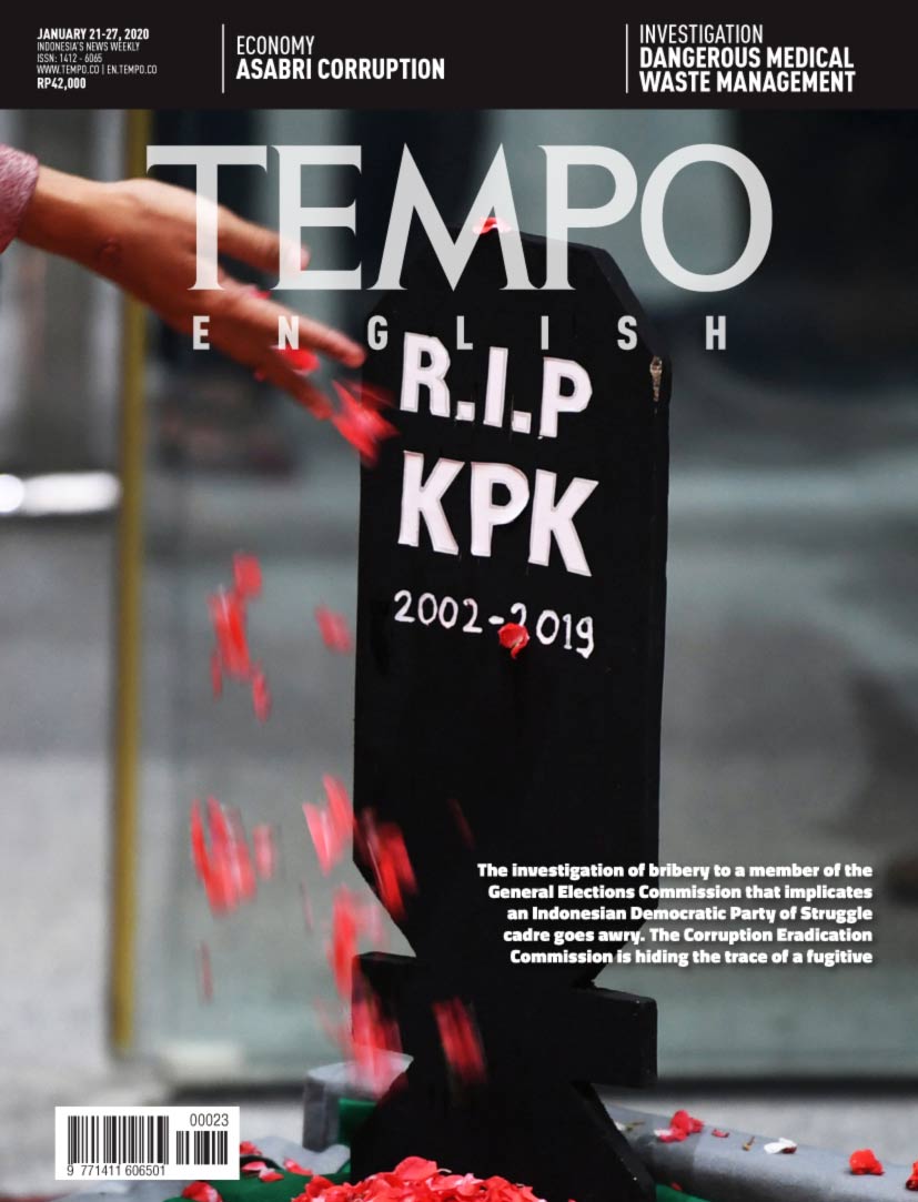 Cover Magz Tempo - Edisi 15-01-2019 - R.I.P KPK 2002-2019