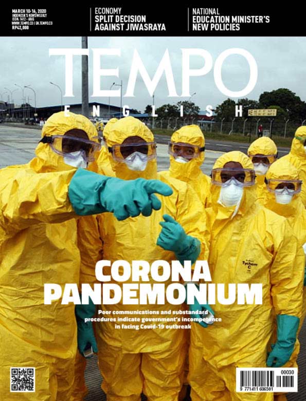 Cover Magz Tempo - Edisi 10-03-2020 - Corona Pandemonium