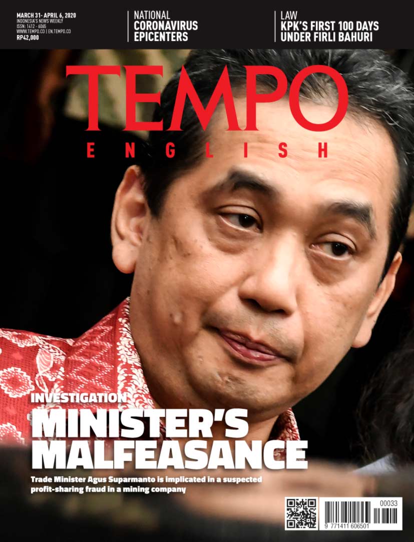Cover Magz Tempo - Edisi 31-03-2020 - Minister’s Malfeasance