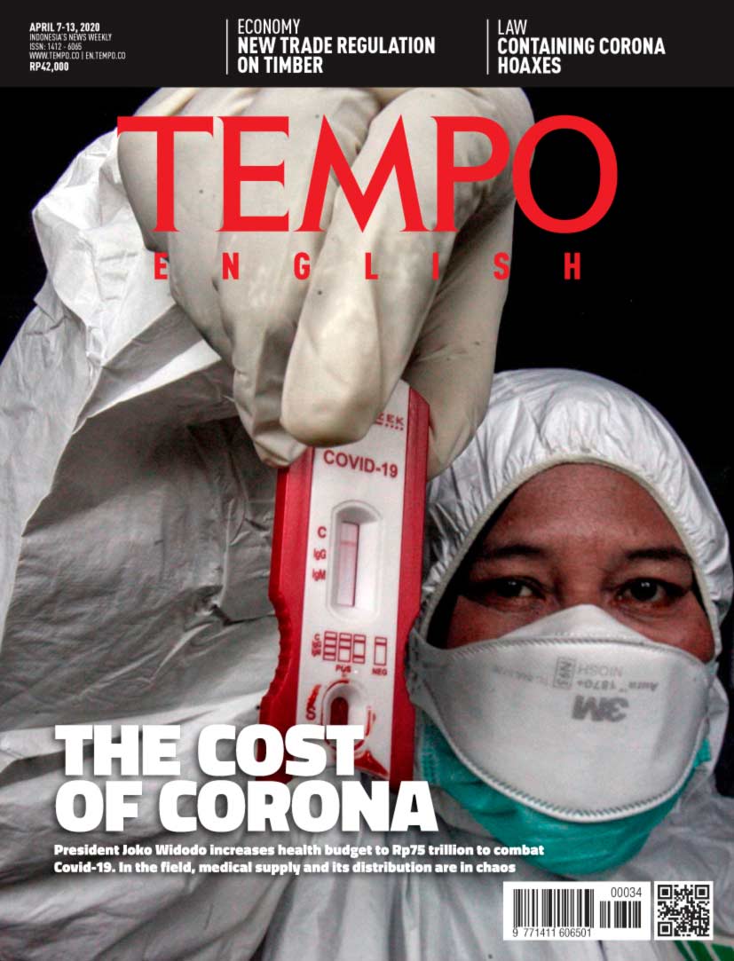 Cover Magz Tempo - Edisi 07-04-2020 - The Cost of corona