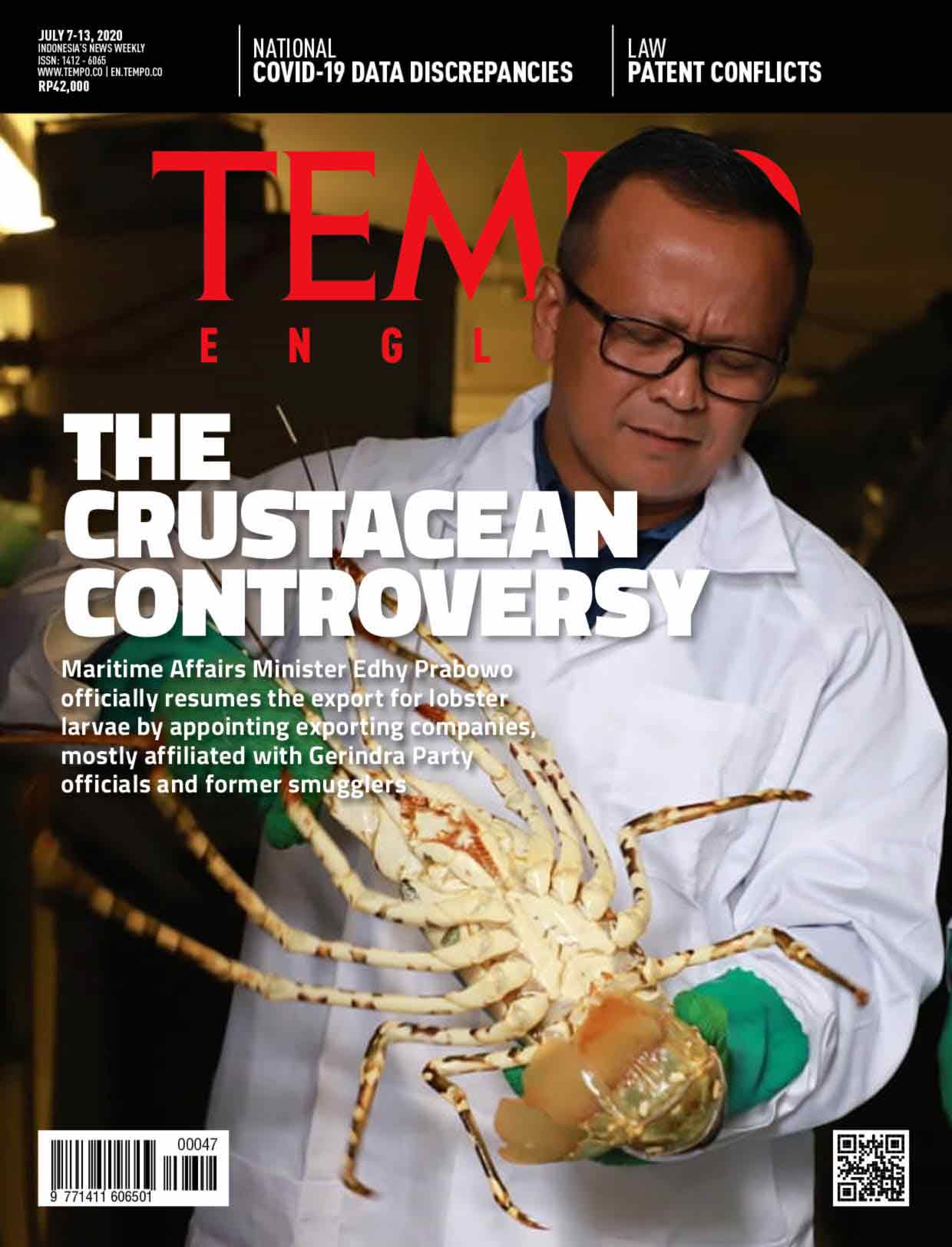Cover Magz Tempo - Edisi 06-07-2020 - The Crustacean Controversy