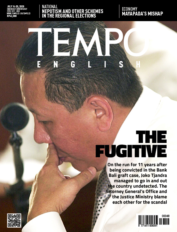 Cover Magz Tempo - Edisi 14-07-2020 - The Fugitive