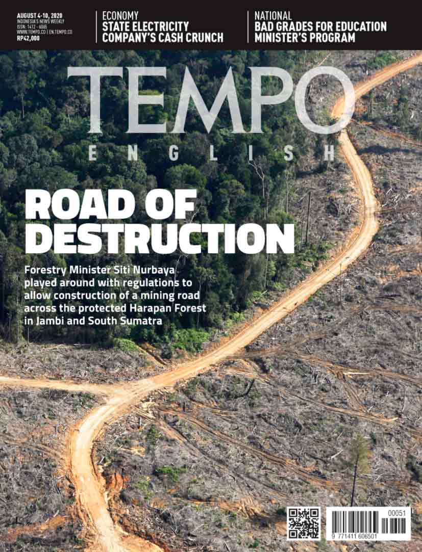 Cover Magz Tempo - Edisi 03-08-2020 - Road of Destruction