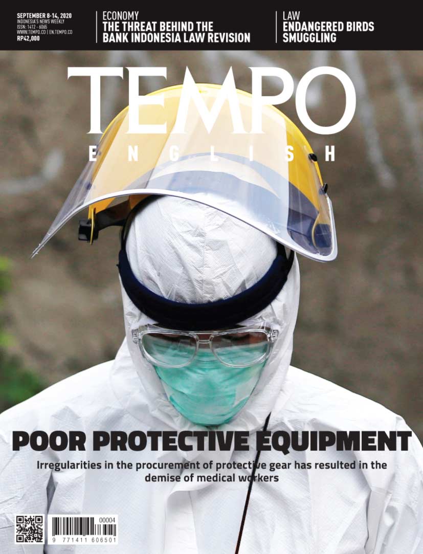 Cover Magz Tempo - Edisi 08-09-2020 - Poor Protective Equipment