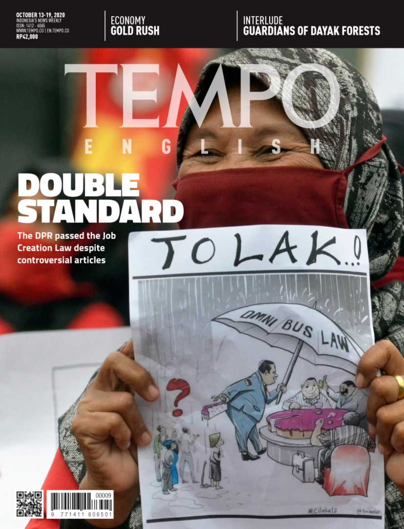 Cover Magz Tempo - Edisi 12-10-2020 - Double Standard