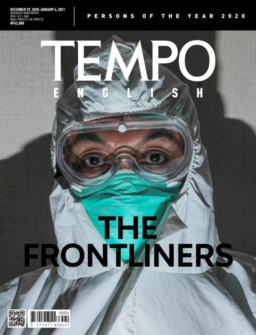 Cover Magz Tempo - Edisi 28-12-2020 - The Frontliners