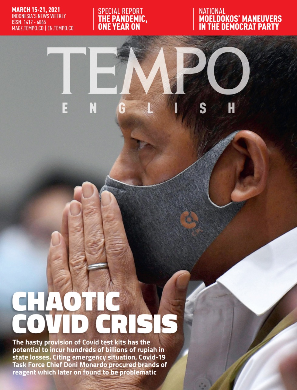 Cover Magz Tempo - TE2131 - Chaotic Covid Crisis