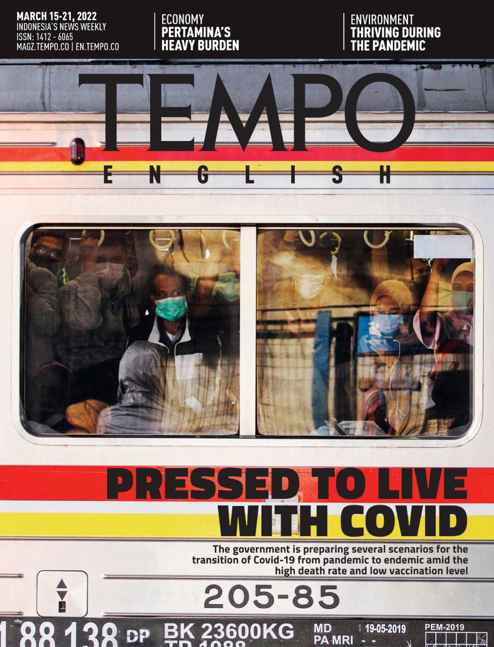 Cover Magz Tempo - TE2231 - Pressed to Live with Covid
