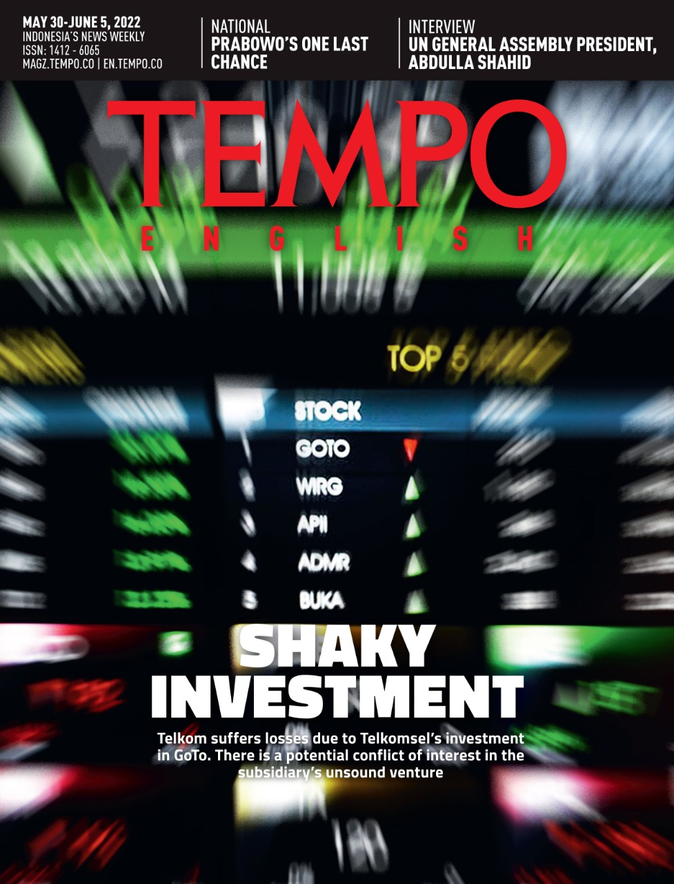 Cover Magz Tempo - TE2242 - Shaky Investment